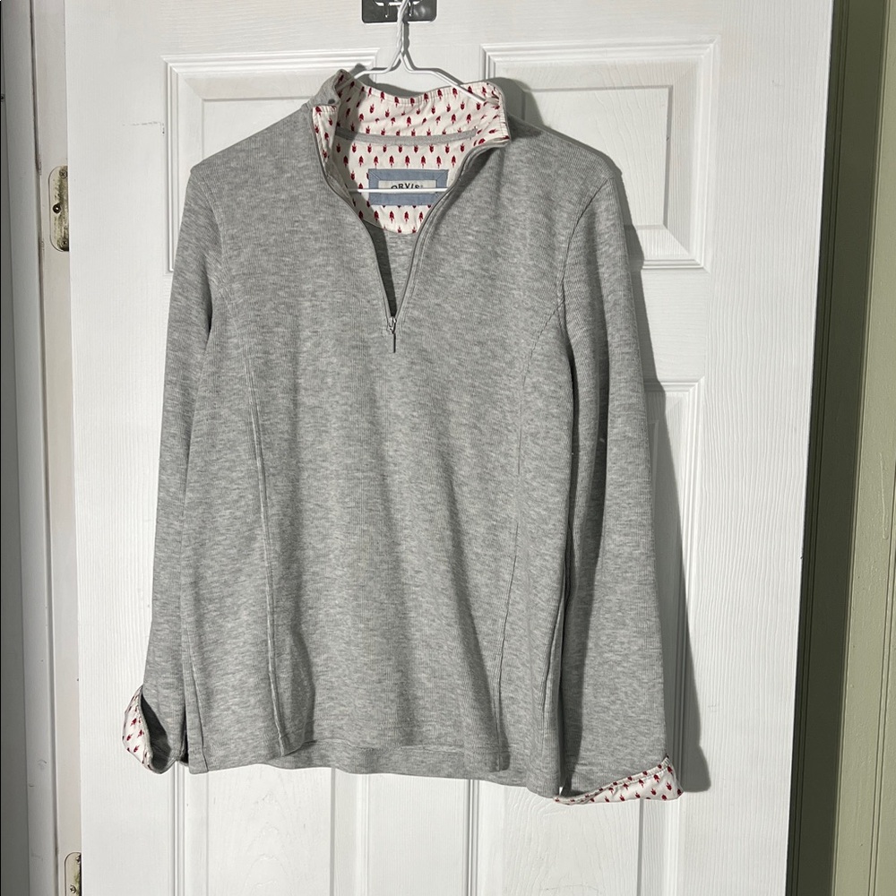Orvis Grey Quarter Zip